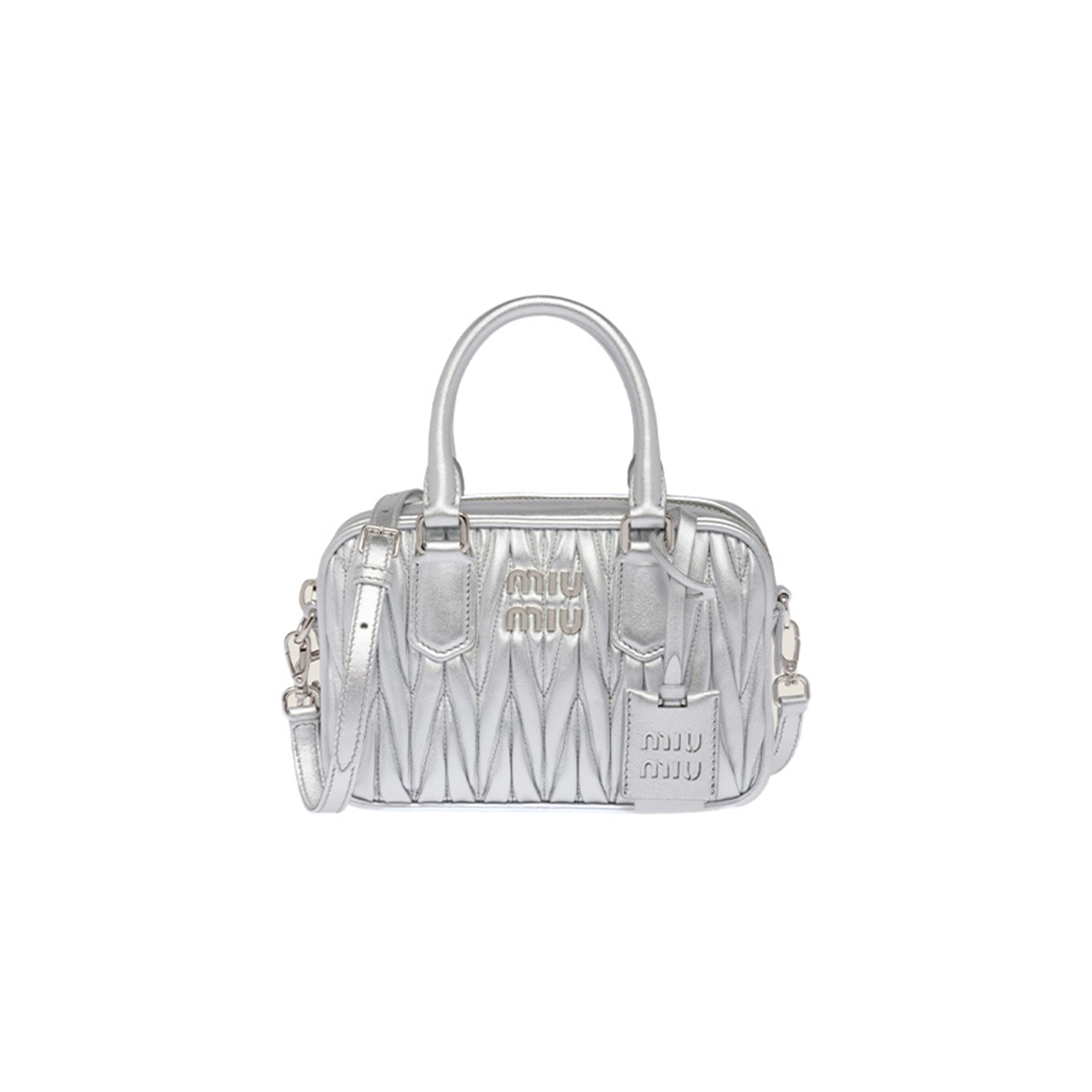 MIU MIU ARCADIE MATELASSÉ SOFT LAMBSKIN HANDBAG 5BB123 (19*13*6cm)